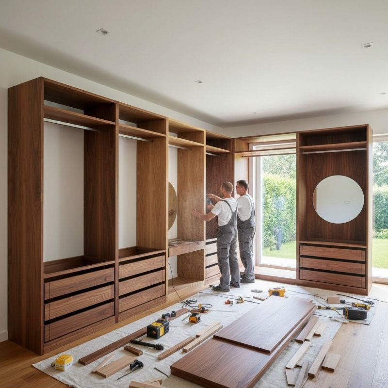 Built In Desk Installation in Winston Salem, NC