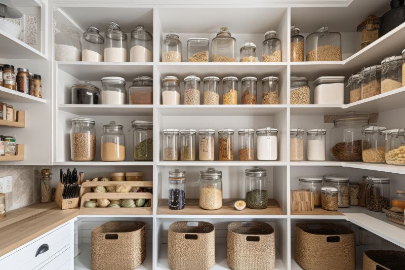Organized Pantry Shelving
