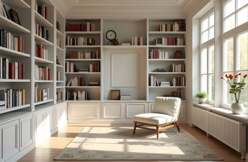 Custom Bookcase Installation in Winston Salem, NC